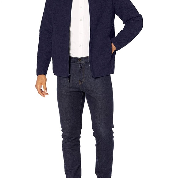 Mens Amazon Essentials Sherpa Jacket Sz Small - Picture 2 of 4